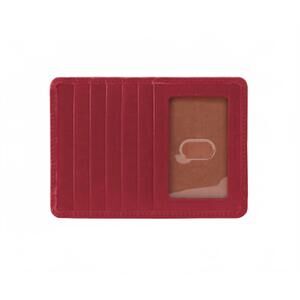 NEW HOBO women's euro slide card case in cranberry